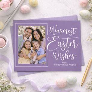 Postal Foto familiar personalizada en Pascua de Resurrecc