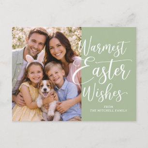 Postal Foto Familiar Personalizada Feliz Pascua Verde Sal