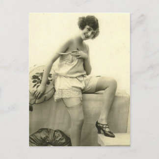 Postal Foto francesa del chica Risque Vintage