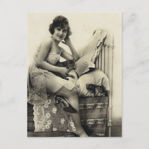Postal Foto francesa Risqué Vintage