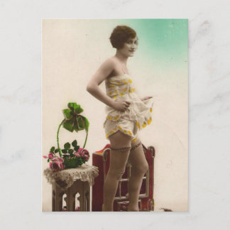 Postal Foto francesa Risqué Vintage