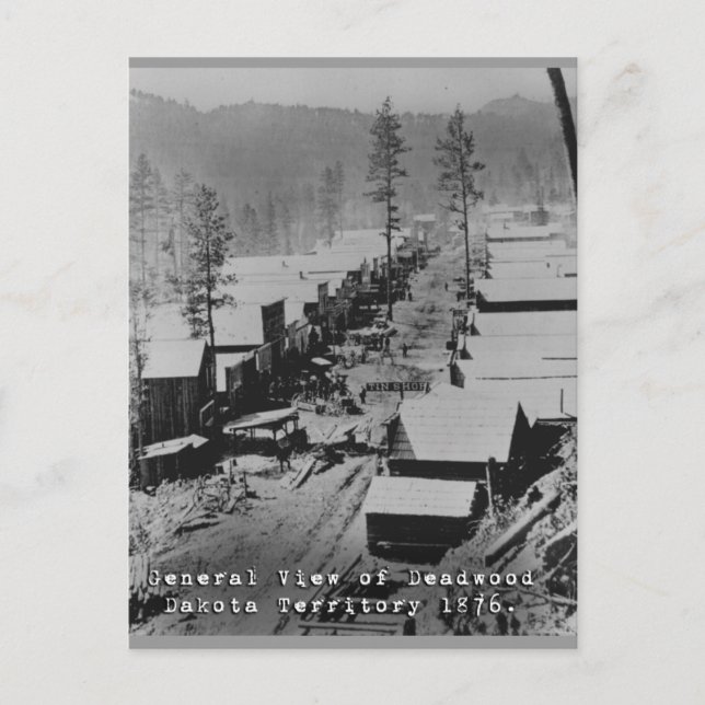 Postal Foto histórica de Deadwood (Anverso)