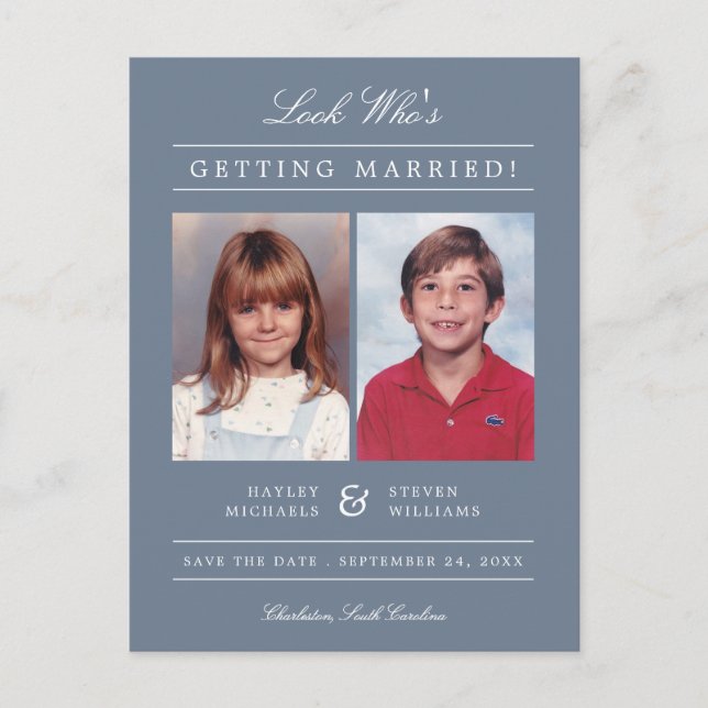 Postal Foto infantil Guardar la fecha | Dusty (Anverso)