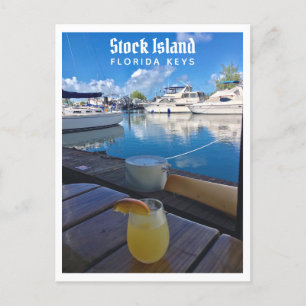 Postal Foto Marina de Stock Island Florida Keys