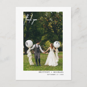 Postal Foto Mínima Moderna Marcada A Mano