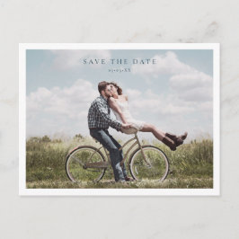 Postal Foto minimalista guardar la fecha