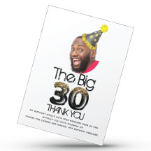 Foto moderna de cumpleaños número 30 Oro Negro Per