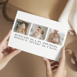 Postal Foto moderna del collage y el mejor regalo de papá<br><div class="desc">Modern Collage Photo & Grey Best Dad Ever Gift es una idea de regalo única y reflexiva para cualquier padre que ame la fotografía y aprecie los regalos personalizados. En general, este regalo es una manera perfecta de celebrar el Día del Padre, los cumpleaños o cualquier otra ocasión especial para...</div>