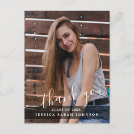 Postal FOTO Moderna, Sencilla y Elegante Graduación Graci