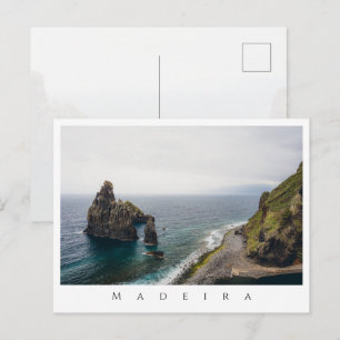 Postal Foto moderna y temperamental del paisaje oceánico 