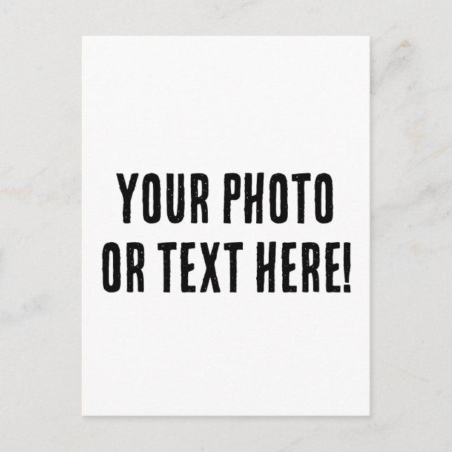 Postal Foto o texto personalizado (Anverso)