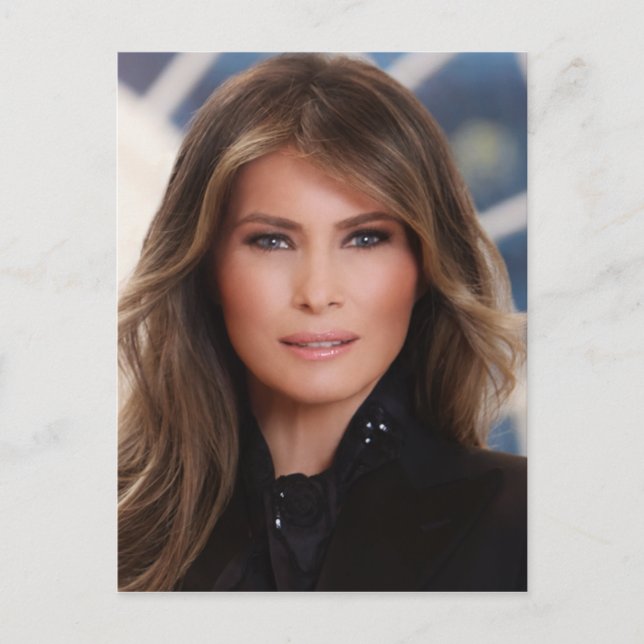 Postal Foto oficial de la Casa Blanca de Melania Trump (Anverso)