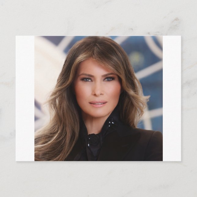 Postal Foto oficial de la Casa Blanca de Melania Trump (Anverso)