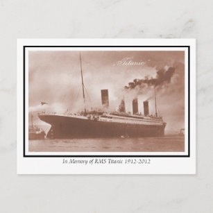 Postal Foto original del Titanic