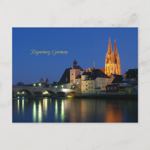 Postal Foto panorámica de Regensburg, Alemania