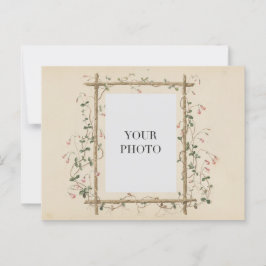 Postal Foto personal de Vintage Floral