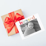 Postal Foto personal moderna | Colorida bendición<br><div class="desc">Foto personal moderna | Colorida bendición</div>