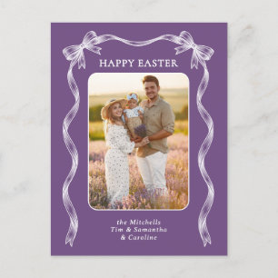 Postal Foto personalizada Cinta blanca en Pascua de Resur