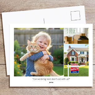 Postal Foto personalizada Citas divertidas de la familia 