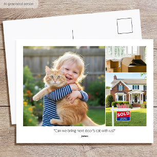 Postal Foto personalizada Citas divertidas de la familia
