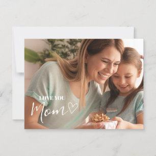 Postal Foto personalizada de amor para mamá