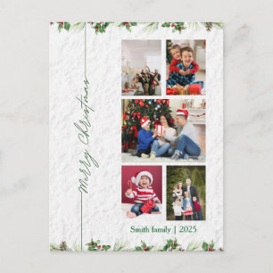 Postal Foto personalizada de Feliz Navidad