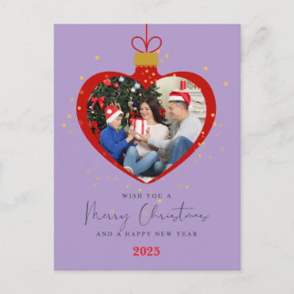 Postal Foto personalizada de Feliz Navidad y Año Nuevo