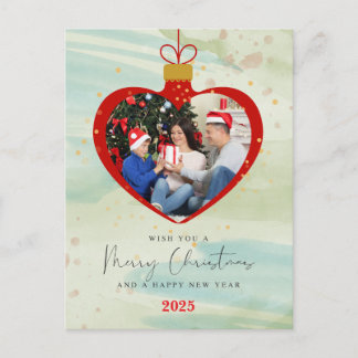 Postal Foto personalizada de Feliz Navidad y Año Nuevo