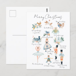 Postal Foto personalizada de feriado de 12 días de Navida
