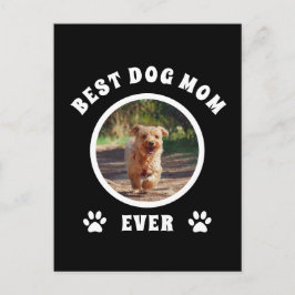 Postal Foto personalizada de la mejor madre del perro Per