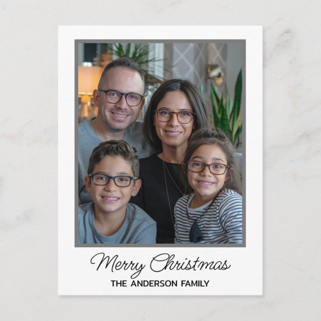 Postal Foto personalizada de Personalizado de Navidades d (Anverso)