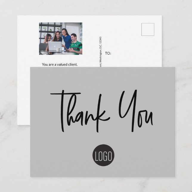 Postal Foto personalizada del equipo de apreciación al cl (Anverso / Reverso)