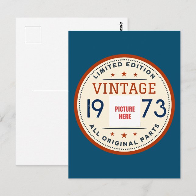 POSTAL FOTO PERSONALIZADA EDICIÓN LIMITADA CUMPLEAÑOS AÑO (Anverso / Reverso)