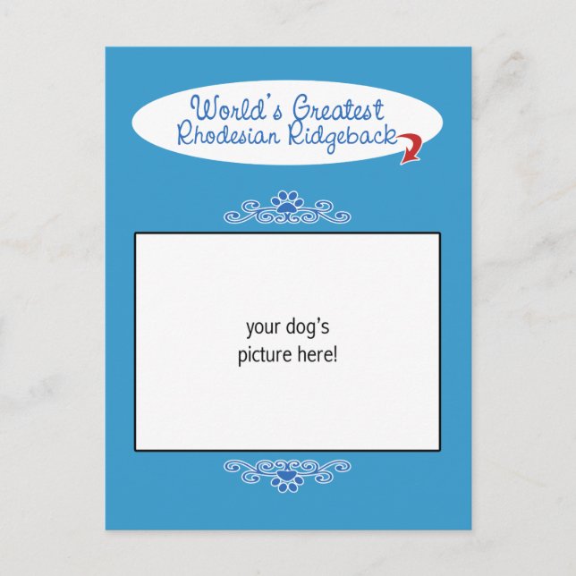 Postal Foto personalizada! El mayor rebote rodesiano del  (Anverso)