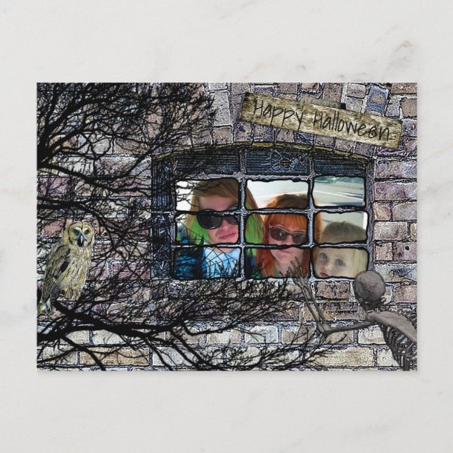 Postal Foto personalizada Happy Halloween Photo