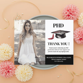 Postal Foto Personalizada PHD Fiesta de Graduación Agrade