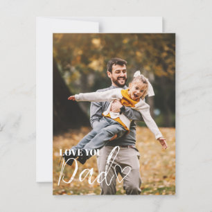 Postal Foto Personalizada Te Amo Papá