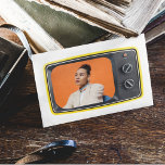 Postal Foto personalizado en estilo pop de TV amarilla vi<br><div class="desc">Una fotografía de un televisor amarillo vintage está lista para ser personalizada con la foto. Crea tu propia postal personalizado con un divertido estilo de arte pop. El lado inverso está en blanco para que escriba en su propio mensaje.</div>