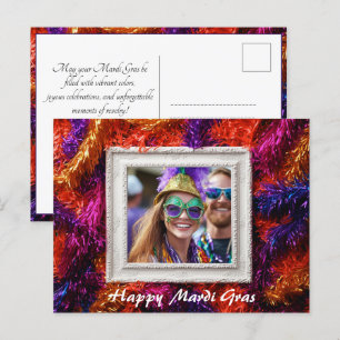 Postal Foto personalizado 💚 💜 💛 Mágica Mardi Gras
