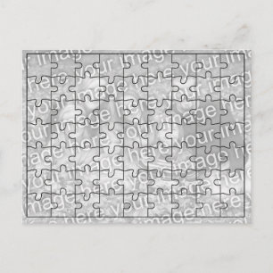 Postal Foto personalizado "Mock" Puzzle Post Card-63 piez