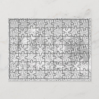 Postal Foto personalizado "Mock" Puzzle Post Card-63 piez