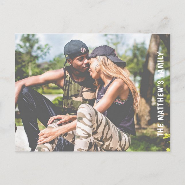 Postal foto personalizado personalizada (Anverso)