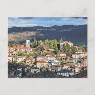 Postal Foto pintoresca de Ohrid, Macedonia del Norte.