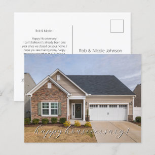 Postal Foto Real Actual Feliz Aniversario de Casa