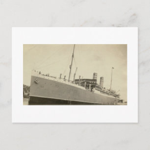 Postal Foto real antigua barco noruego