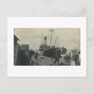 Postal Foto real antigua de barco