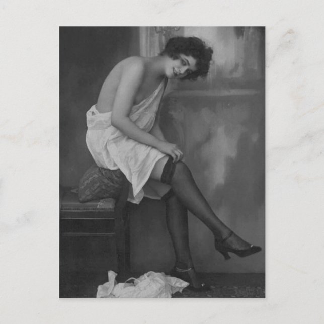 Postal Foto Risqué Vintage (Anverso)