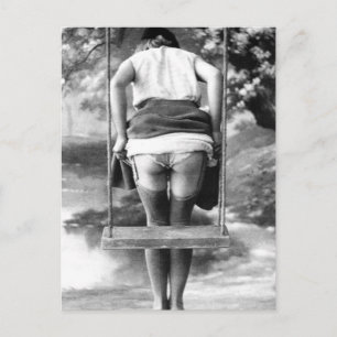 Postal Foto Risqué Vintage