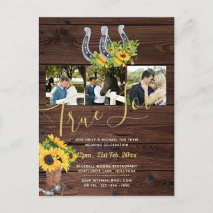 Postal Foto Rústica del Girasol en el herrero occidental 