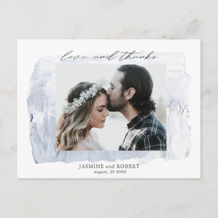 Postal Foto rústica pastel Gracias Postcard